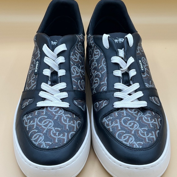 Coach Clip Court sneakers Mens Monogram Print In Casual Sneaker Size 13 In Black main image 7